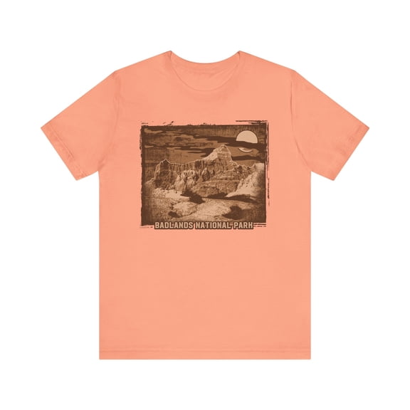 Badlands Retro Poster Graphic Design Tee, Badlands Shirt, Vintage Tees, Art Design T-Shirt, Graphic Tee, Retro Art Shirts