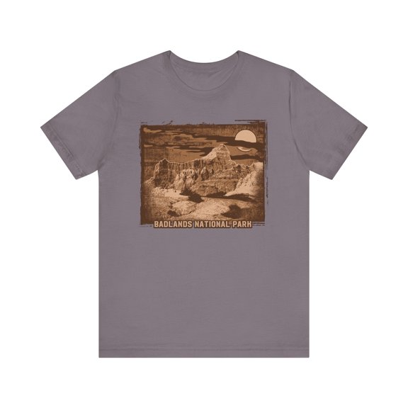 Badlands Retro Poster Graphic Design Tee, Badlands Shirt, Vintage Tees, Art Design T-Shirt, Graphic Tee, Retro Art Shirts