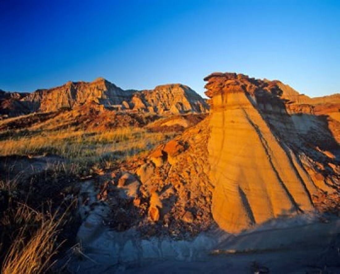 Badlands Rocks Dinosaur Provincial Park Alberta Canvas Art - Chuck Haney DanitaDelimont (36 x 29)