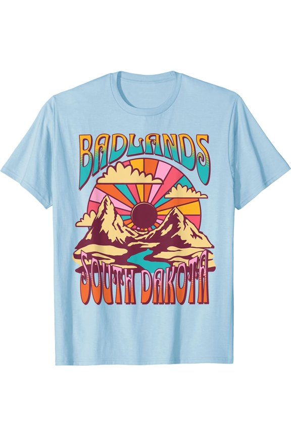 Badlands South Dakota Nature Hiking Mountains Outdoors T-Shirt
