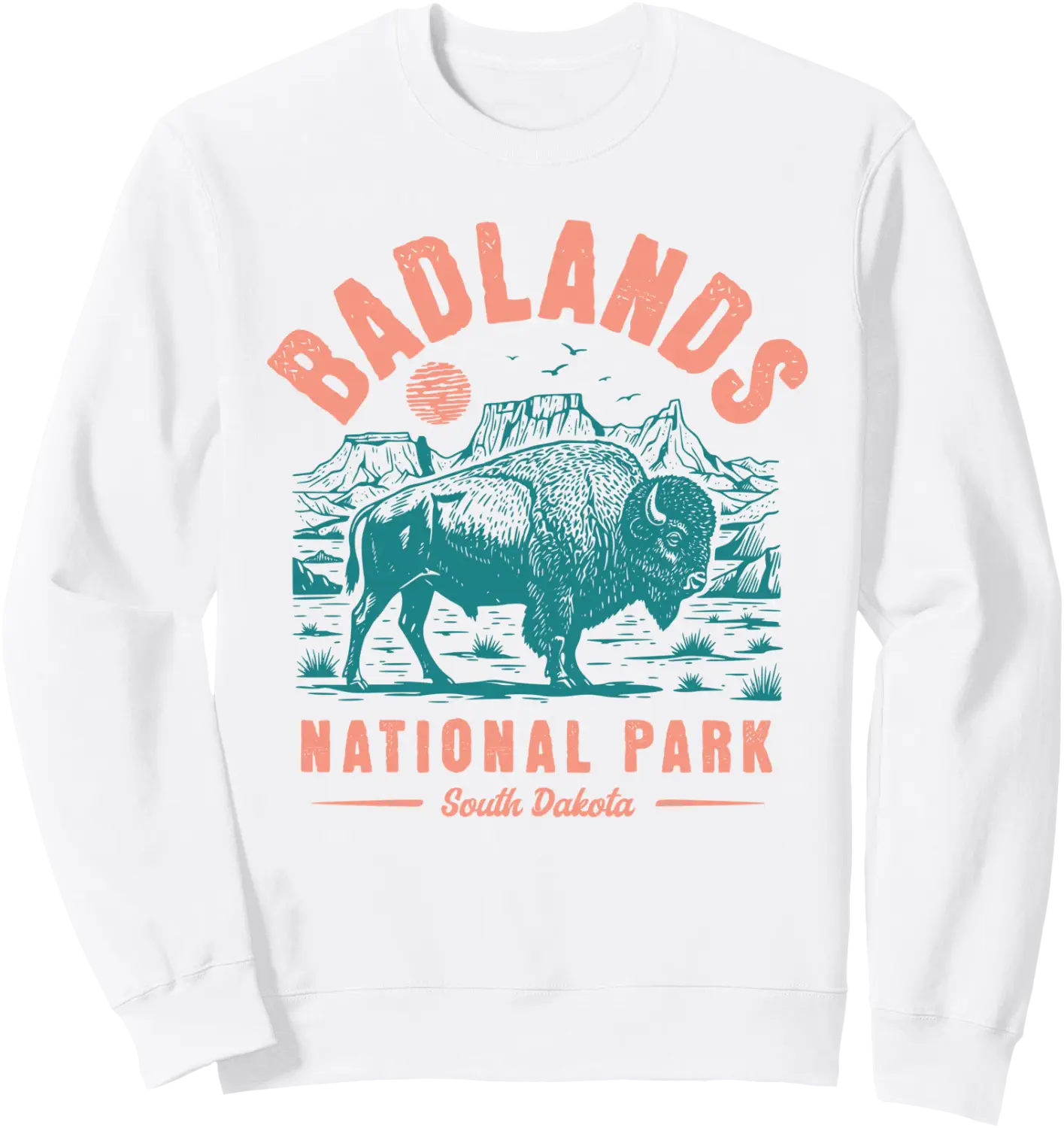 Badlands South Dakota Retro Vintage Men Women Sweatshirt - Walmart.com