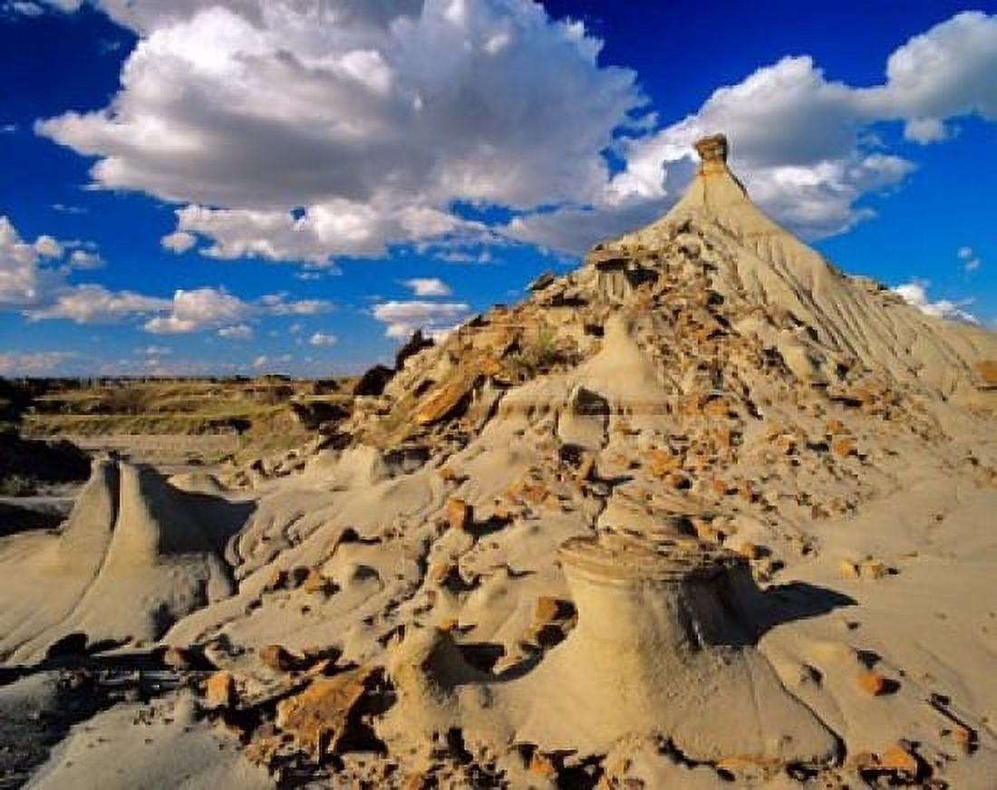 Badlands at Dinosaur Provincial Park in Alberta Canada Canvas Art - Chuck Haney DanitaDelimont (30 x 24)