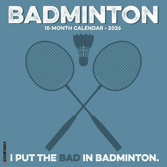 Badminton 2026 Wall Calendar