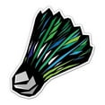 thumbnail image 1 of Badminton - 3" Vinyl Sticker - For Car Laptop I-Pad Phone Helmet Hard Hat - Waterproof Decal, 1 of 1