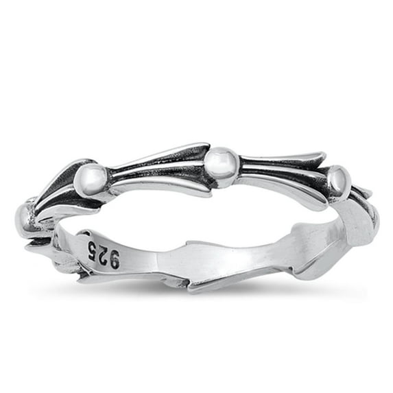 Badminton Birdie Arrow Ring .925 Sterling Silver Band Jewelry Female Male Unisex Size 7