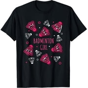 Badminton Girl Funny for Men Women T-Shirt - Classic Student athlete tee Unisex 100% Cotton Crew Neck T-Shirt Breathable Casual Everyday Wear Affordable Graphic Soft Cheap t shirts