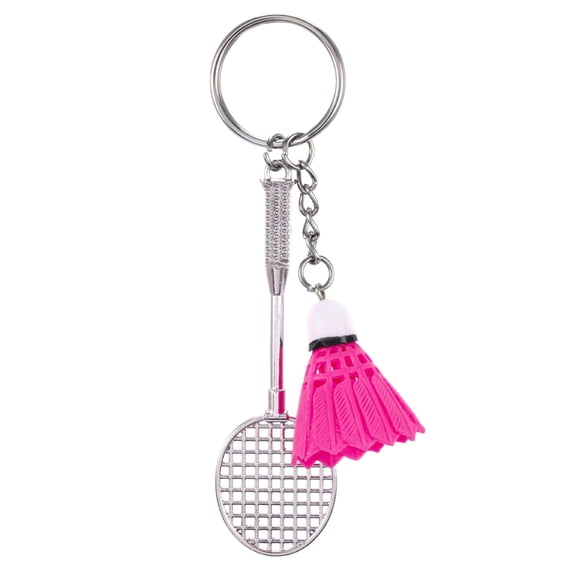 Badminton Keychain Sports Charm Cartoon Pendant Mini Badminton Student Bag Accessories for Fans Players