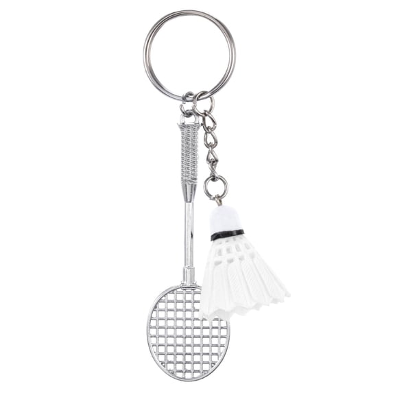 Badminton Keychain Sports Charm Cartoon Pendant Mini Badminton Student Bag Accessories for Fans Players