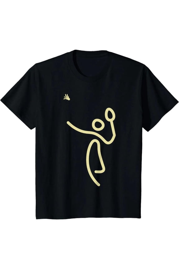 Cotton Badminton Lovers Stick Figure Graphic Tee T Shirt Top for Players Short Sleeve Round Neck black S-5XL