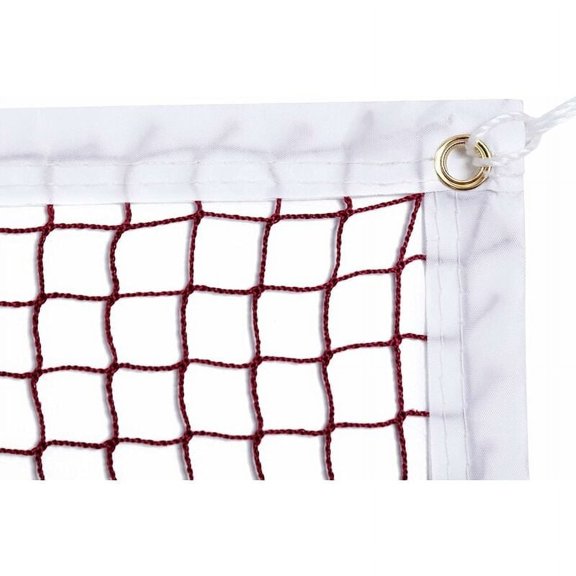 Badminton Net, Multi-Purpose Standard Net For Indoor/Outdoor Activities, Portable With Steel Cable Ropes For Gardens, Beaches, Lawns, And More, Washable And Fadeless, Red, 610 X