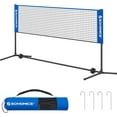 thumbnail image 1 of Badminton Net Set Portable Sports Set for Badminton Tennis Kids Volleyball Pickleball Easy Setup Nylon Net with Poles for Indoor Outdoor Court,10FT, 1 of 8