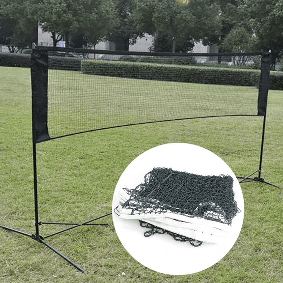 Badminton Net Standard Polypropylene Fiber Outdoor Indoor Court Professional Sports Training 20ft x 2.5ft