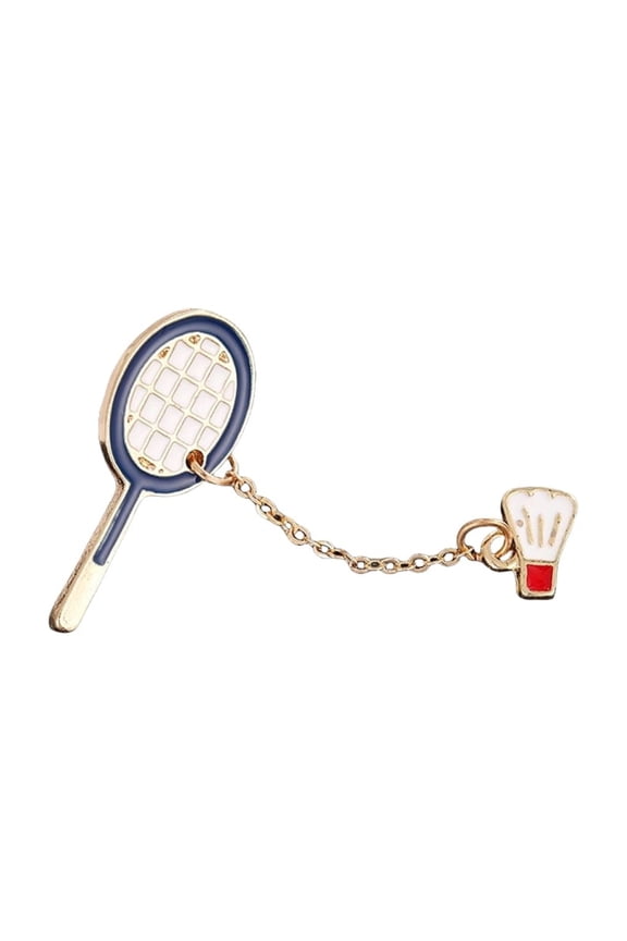 Badminton Pingpong Lapel Pins Cartoon Sports Balls Brooch Jewelry Brooch Sports Enamel Brooches for Jackets Bags Hat
