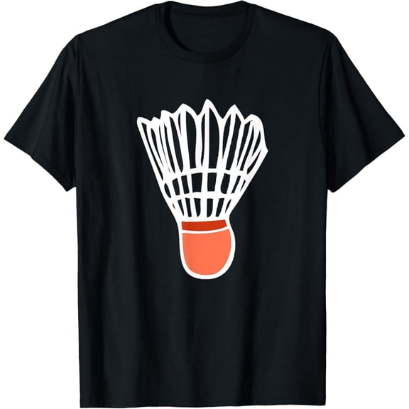 Badminton Player Racket Shuttlecock Illustration Sport T-Shirt
