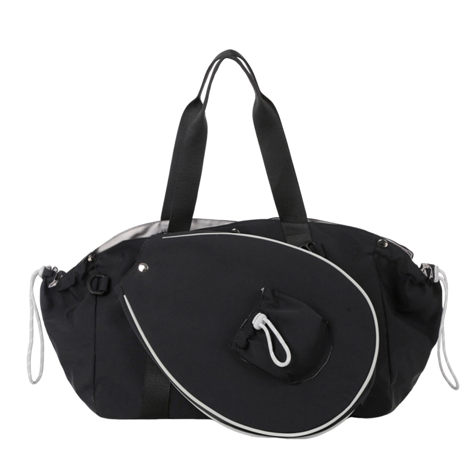 Badminton Racket Bag Tennis Bag Sports Handbag Large Capacity Nylon for Women Beginners Fitness and Gym Use