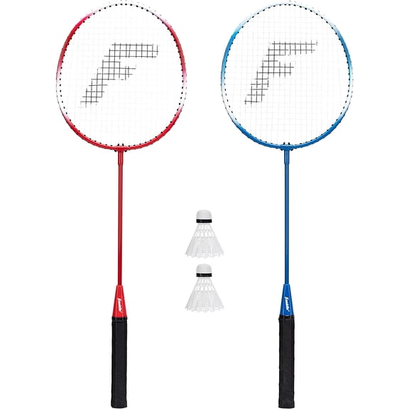 Badminton Racket + Birdie Set - Replacement Badminton Equipment for Kids + Adults - 2 Player - 4 Player Badminton Racket Sets