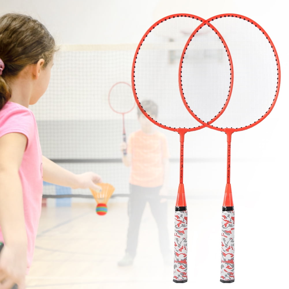 Badminton Racket Set, Children Badminton Racket With 2 Balls Set Indoor