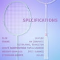 thumbnail image 1 of Badminton Racket Set with 2 Carbon Fiber Racquets, 3 Shuttlecocks & 2 Bags - Perfect for Outdoor Games, 1 of 6