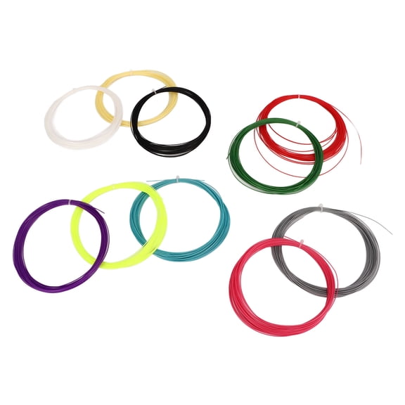 Badminton Racket String 10Pcs Multicolor 28lbs Replacement Line