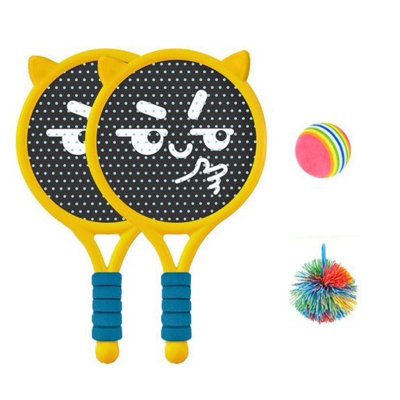 Badminton Rackets Balls Children Light weight Elastic Sturdy Indoor Outdoor Sports Game Parent-Child Kids Boys Girls