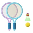 thumbnail image 1 of Badminton Rackets Set Lightweight Tennis Badminton Toy Tennis Racquets with Balls for Family Game, 1 of 11