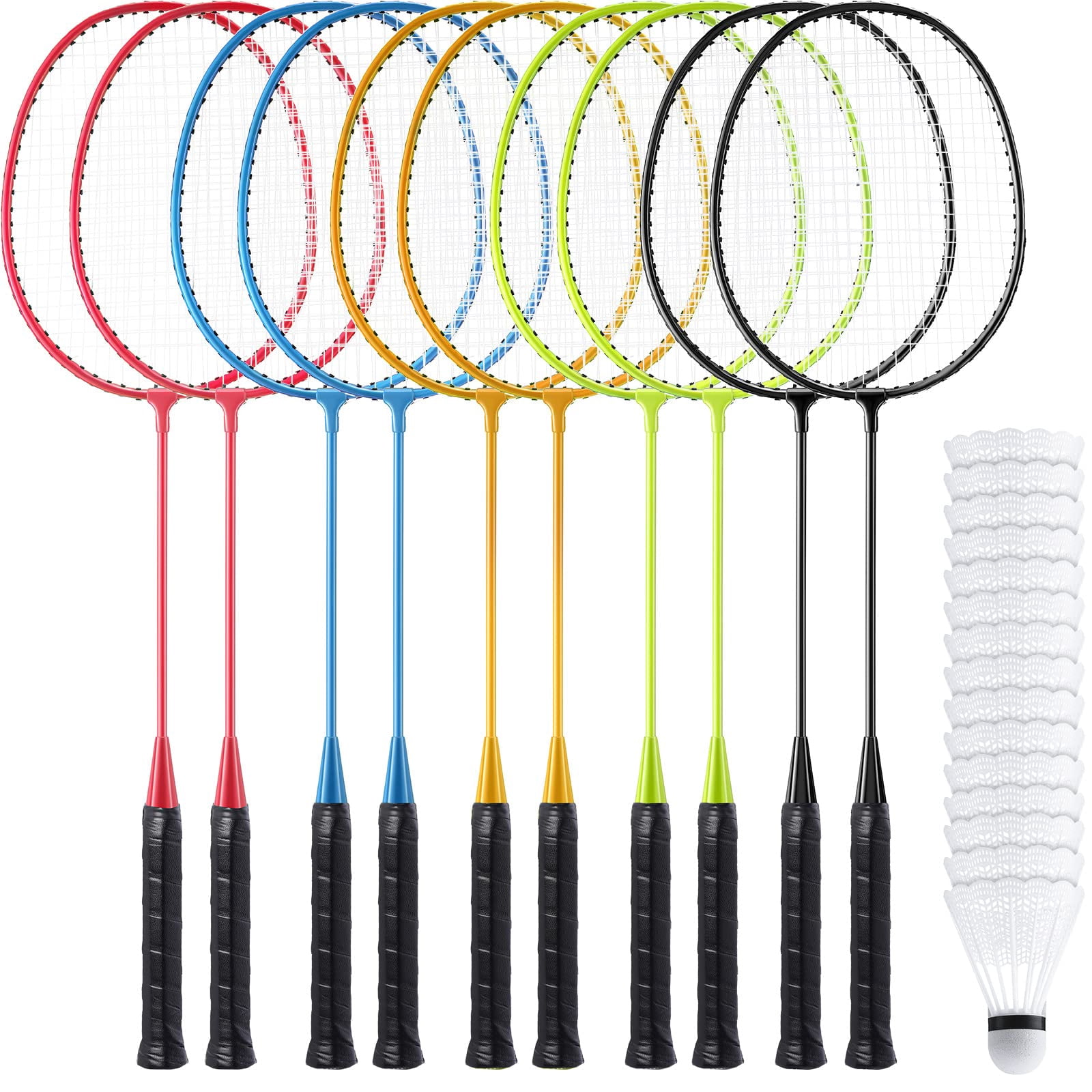 Badminton Rackets Set With Shuttlecocks Racquets For Adult And Lightweight Teenagers Shuttlecock Backyard Gym Beach Outdoor Games