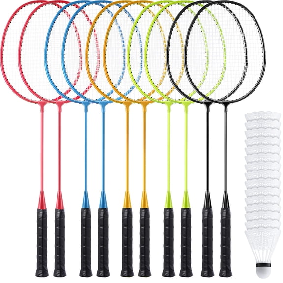 Badminton Rackets Set With Shuttlecocks Racquets For Adult And Lightweight Teenagers Shuttlecock Backyard Gym Beach Outdoor Games