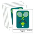 thumbnail image 1 of Badminton Rackets and Shuttlecock Birdy Car Window Bumper Water Bottle Phone Tablet Laptop Waterproof Vinyl Decal Sticker Set 5-Pack - Gloss Finish - 3.0", 1 of 7