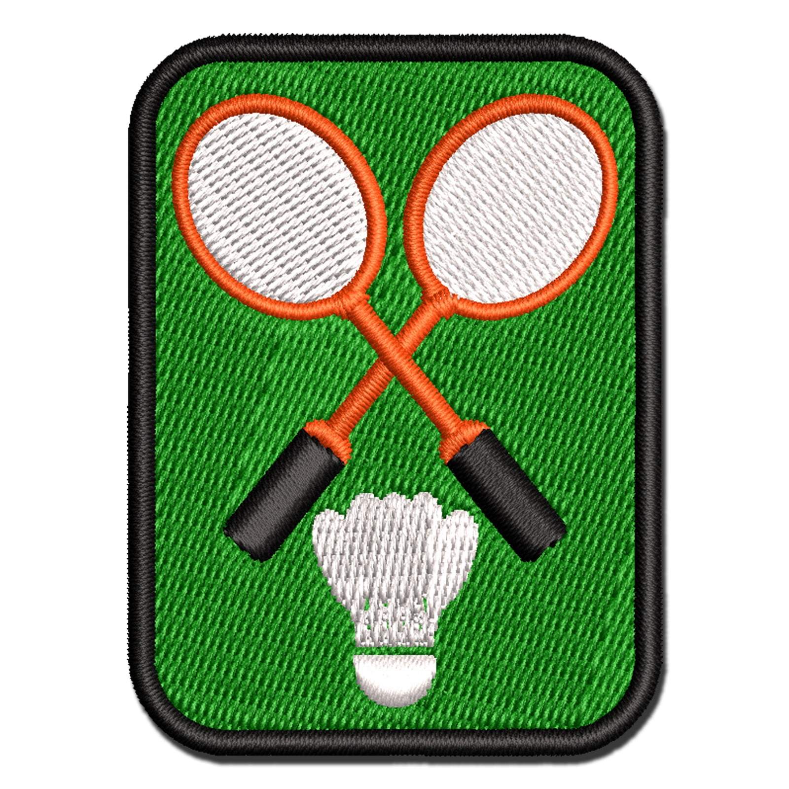 Badminton Rackets and Shuttlecock Birdy Applique Multi-Color ...
