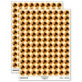 thumbnail image 1 of Badminton Shuttlecock Birdy 200+ Round Stickers - Orange - Gloss Finish - 0.50" Size, 1 of 3