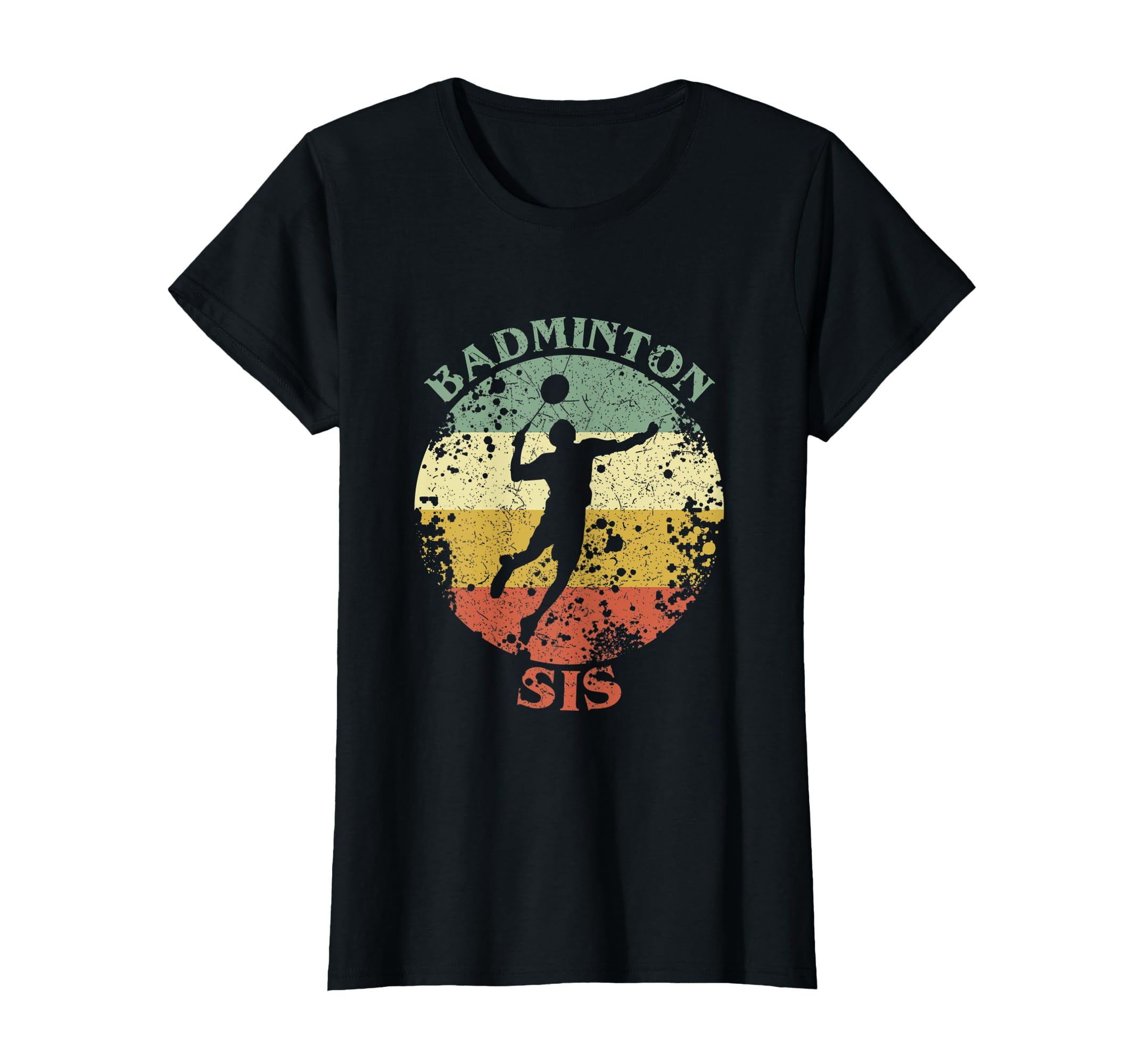 Badminton Sis Distressed Vintage Badminton Sister T Shirt