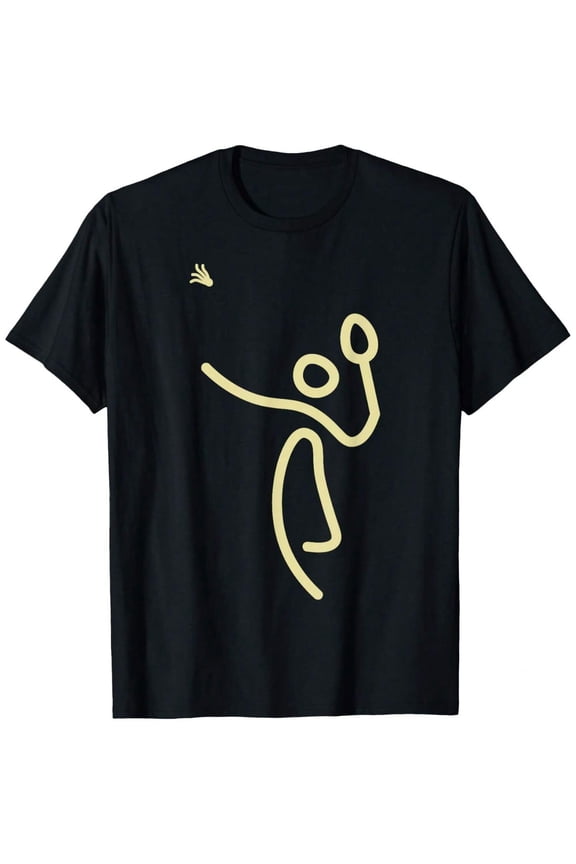 Badminton Stick Man – Shuttlecock Gift Idea T-Shirt
