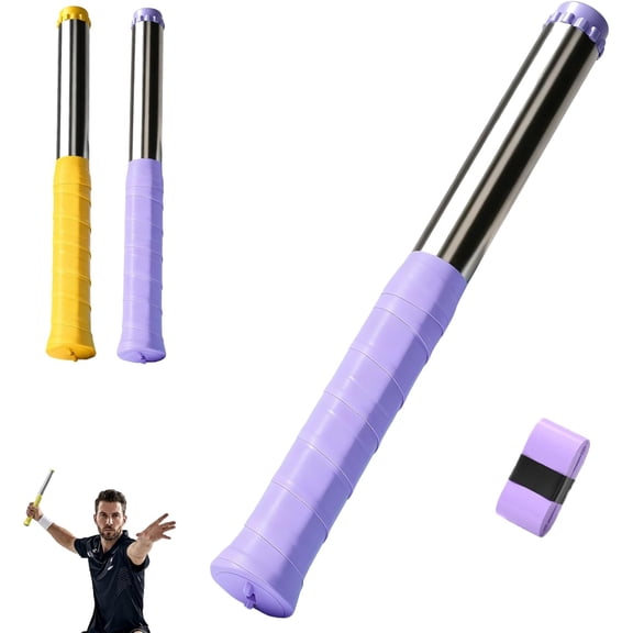 Badminton Swing Trainer with Sound Feedback, Badminton Power Trainer with Magnetic Resistance, Real Racket Handle Feel, for Correct Technique, Smash Technique