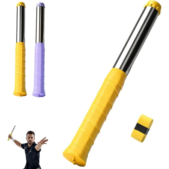 Badminton Swing Trainer with Sound Feedback, Badminton Power Trainer with Magnetic Resistance, Real Racket Handle Feel, for Correct Technique, Smash Technique