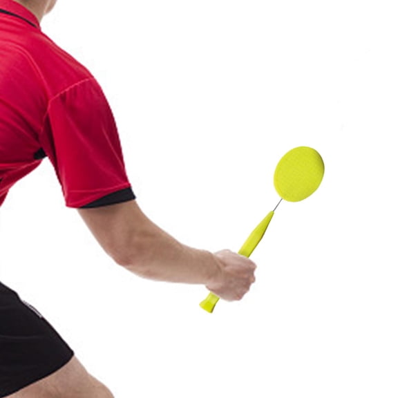 Badminton Trainer Rod Grip Racket Training Portable Equipment Hitting Skill Training Device Wrist Force Training for Kids Adults Competition