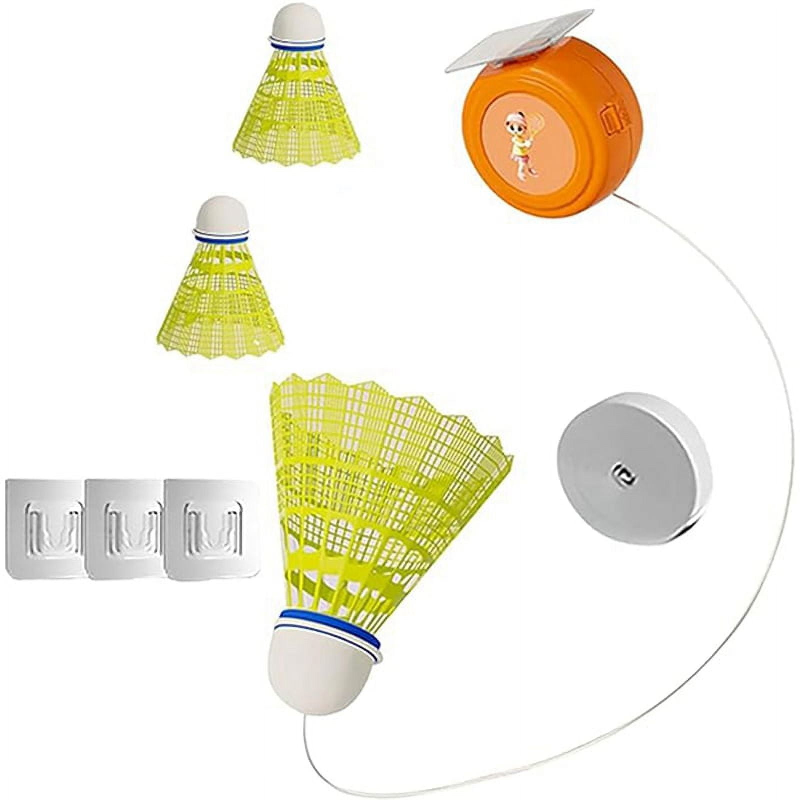 Badminton Training Tool, Badminton Rebound Trainer Elastic Badminton Trainer Set Portable Badminton Training Device B
