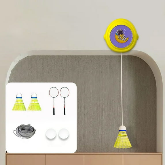 Badminton Training Tool Self Practice Trainer Kit Elastic Stretch Device for Drills and Skill Improvement