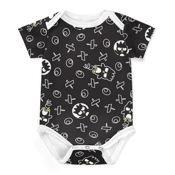 Badtz Maru Baby Bodysuit Boy Girl Clothes Soft Newborn Infant Outfit Short Sleeve Romper