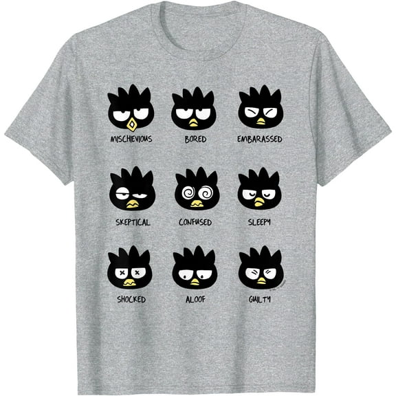 Badtz Maru Different Moods DTG Print Unisex T-Shirt