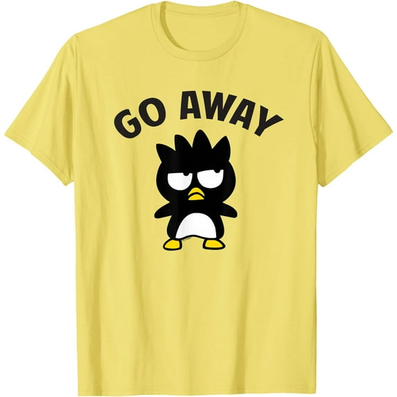 Badtz Maru Go Away DTG Print Unisex T-Shirt,Cornsilk Color,Size 3XL
