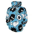 thumbnail image 1 of Badtz Maru Hoodie 3D Print Pullover Hooded Long Sleeve Sweatshirts Tops Blouse with Pocket for Mens Womens, 1 of 8