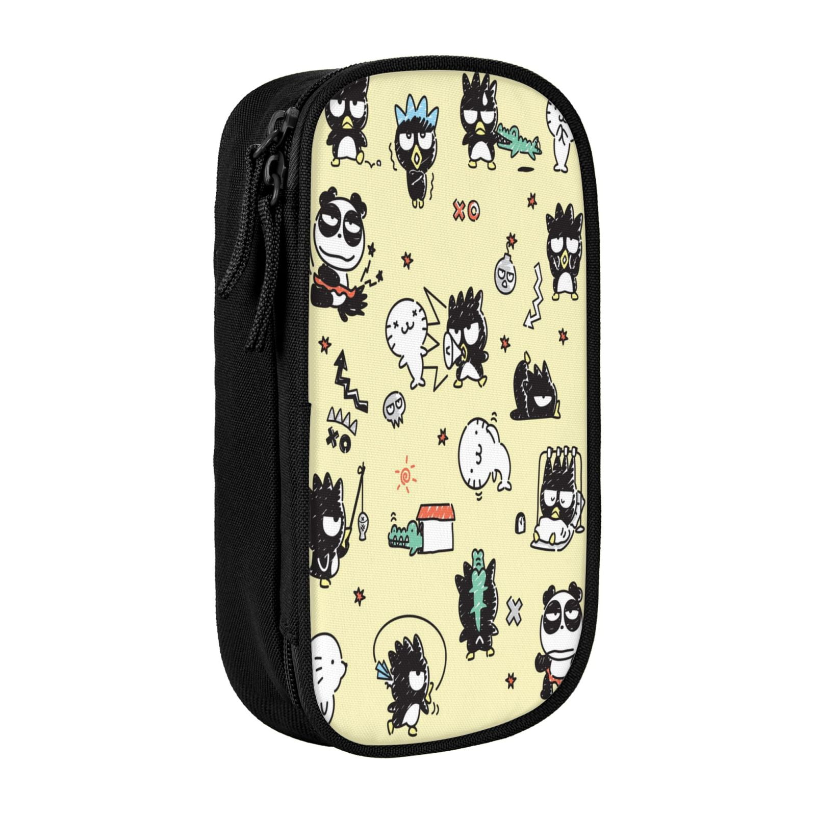Badtz Maru Pencil Case Portable Pen Bag Pouch With Zipper For Teens Stationary Supplies, Large Pencil Box Cosmetic Bag