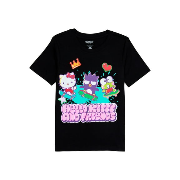 Hello Kitty Boys Badtz-Maru Graphic Tee with Short Sleeves, Sizes 4-18