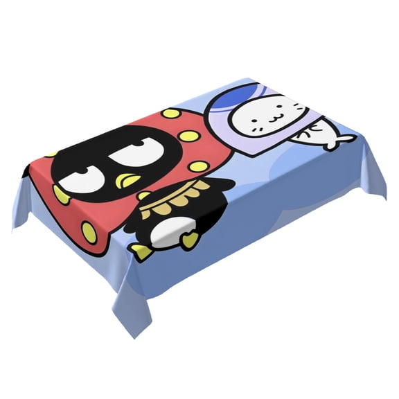 Badtz Maru Themed Square Tablecloth 54 * 72 Inches Durable Stylish