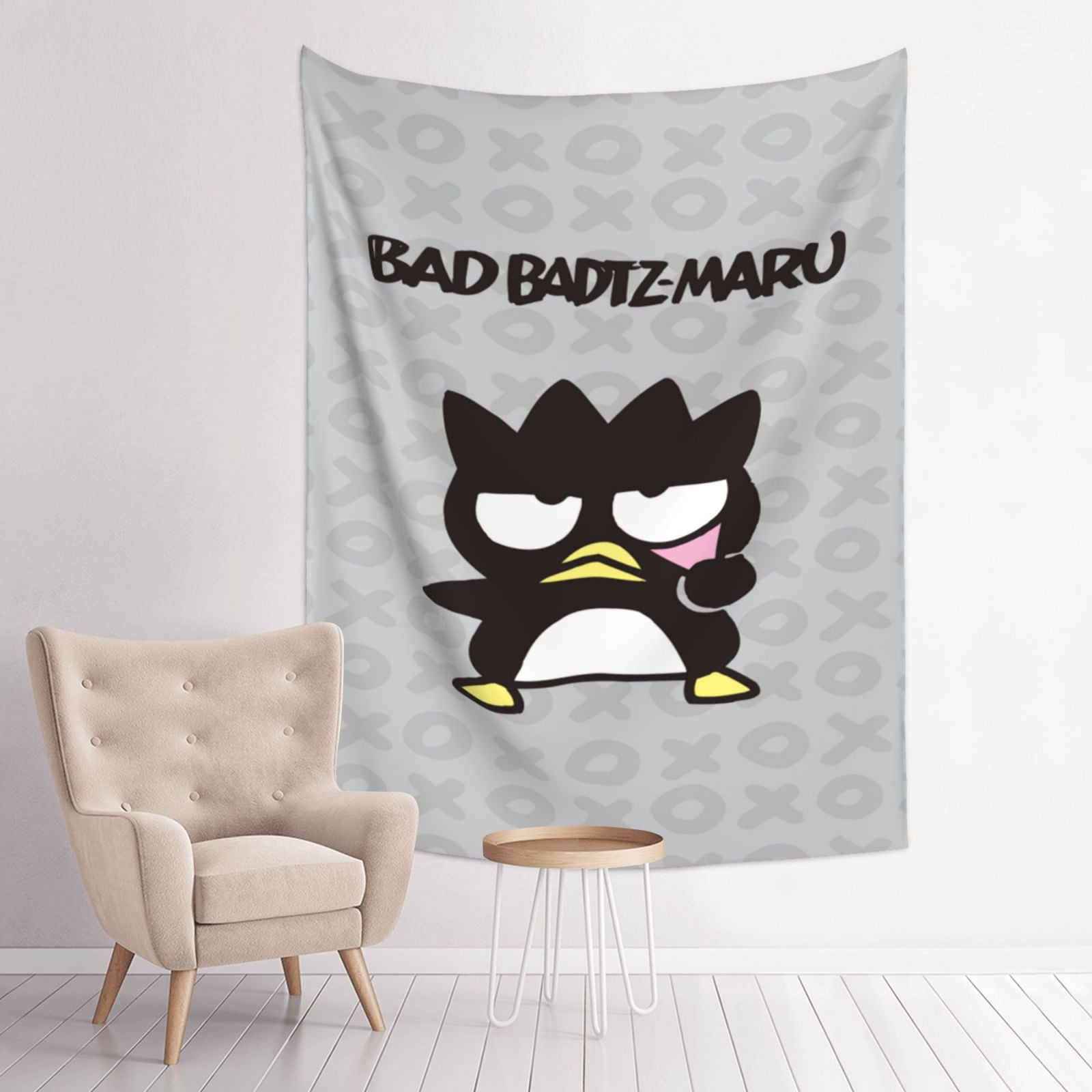 Badtz Maru Wall Tapestry Anime Poster For Bedroom Aesthetics Funny Room