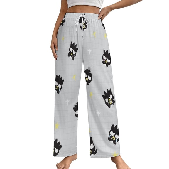 Badtz Maru Womens Comfy Pajama PJ Pants Lounge Pants Sleepwear Drawstring PJ Bottoms Pants