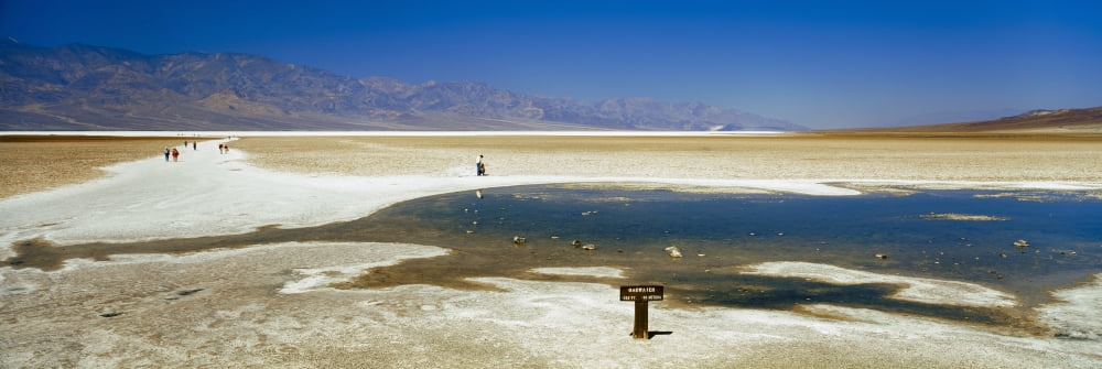 Badwater Basin Death Valley National Park Inyo County California USA Canvas Art - Panoramic Images (12 x 36)