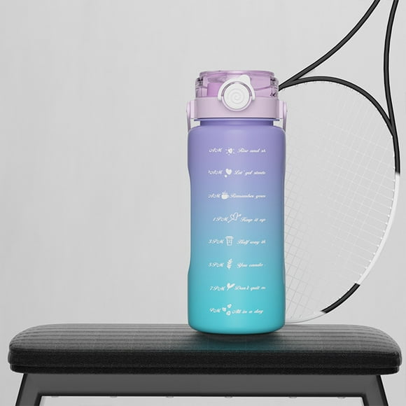 BadyminCSL 1500ml Large-capacity Sports Water Bottle Double Drinking Mouth To Withstand High Temperature Portable Water Cups High-color Plastic Straw Cups