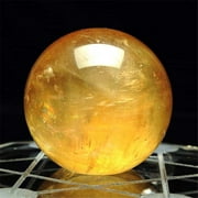 BadyminCSL 1pcs 40mm Natural Citrine Quartz Crystal Sphere Ball Healing