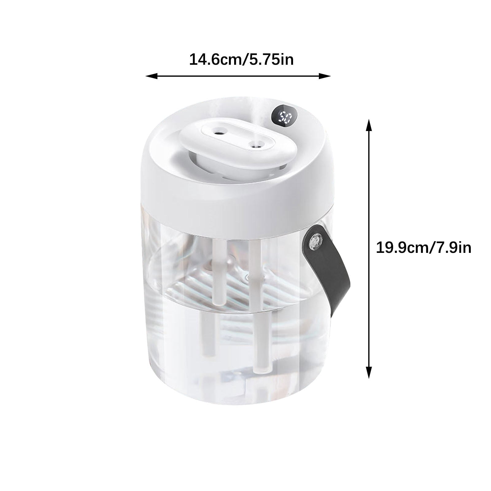 Habistat Dual Outlet Humidifier Accessory - Run One Humidifier For Two Enclosures, Black, Includes Extension Tubes